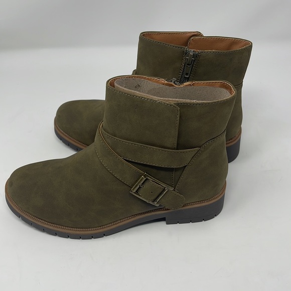 Style & Co. Womens Gabella P Faux Leather Buckle Ankle Boots - Picture 7 of 15